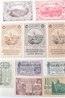 Lot 144 - Germany – a large collection of Notgeld banknotes contained in two albums.  Mostly in EF – UNC condition (estimated to be in excess of 1500 notes)