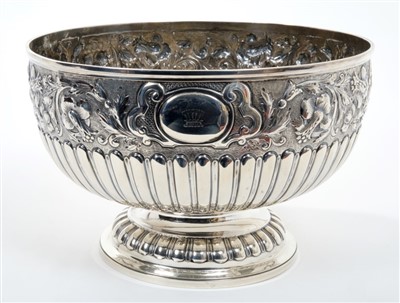 Lot 456 - Victorian Silver Rose Bowl HM London 1889