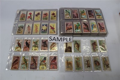 Lot 2448 - Cigarette cards selection - including Taddy, Wills Actresses, Hills, Lloyds, Ogdens and other type cards, Wills Scissors Britains, Defenders, Wills Birds of Australia (various backs), etc (qty)