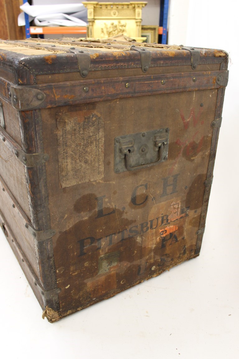 Well-travelled Louis Vuitton trunk in Cumbria - Antique Collecting