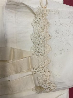 Lot 3063 - 1920s fine lingerie and silk wedding dress