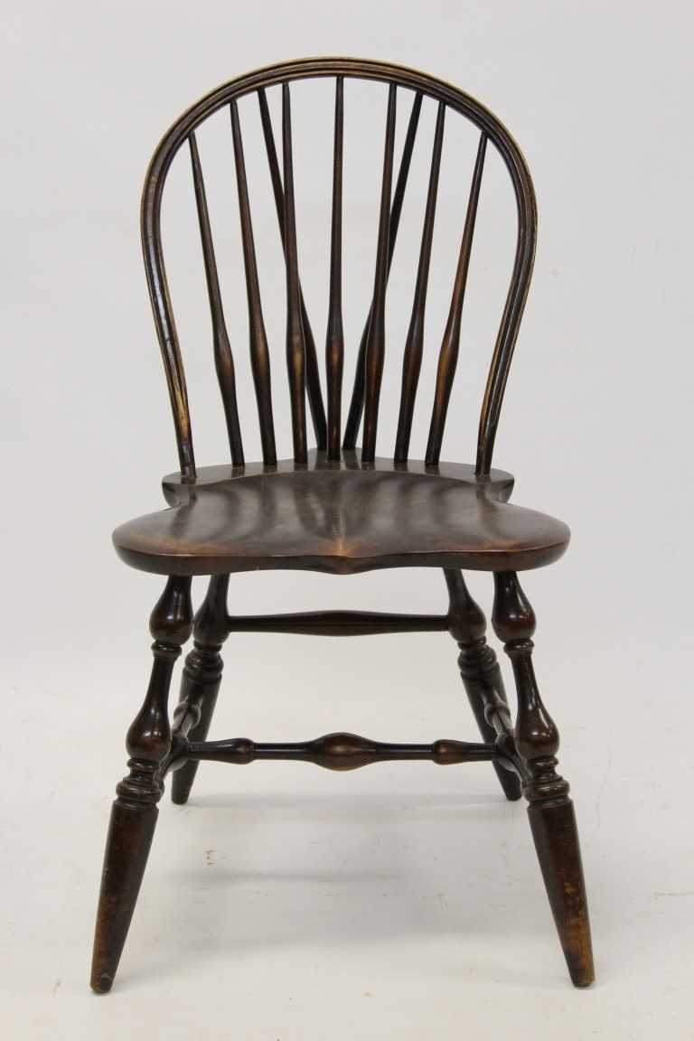 Lot 883 - Unusual Amercian Arts and Crafts ash and beech stick back chair