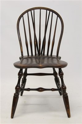 Lot 1649 - Unusual Amercian Arts and Crafts ash and beech stick back chair