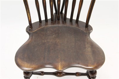 Lot 883 - Unusual Amercian Arts and Crafts ash and beech stick back chair
