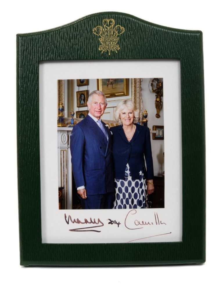 Lot 12 - TRH The Prince of Wales and The Duchess of Cornwall – signed Royal Presentation portrait photograph