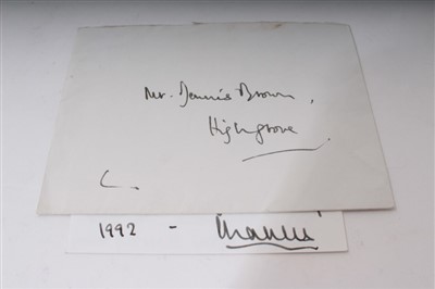 Lot 13 - HRH Prince Charles Prince of Wales, 3 letters to Mr Dennis Brown RVM and The Duke of Beaufort letter