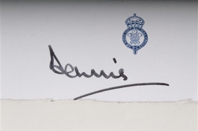 Lot 14 - TRH Prince Charles and The Duchess of Cornwall, five signed, inscribed cards to Mr Dennis Brown RVM