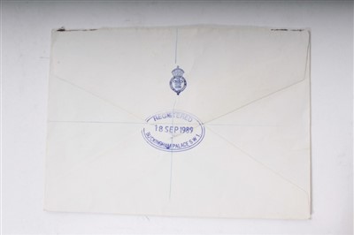 Lot 18 - HRH Prince Charles Prince of Wales, handwritten letter on Prince of Wales crested notepaper