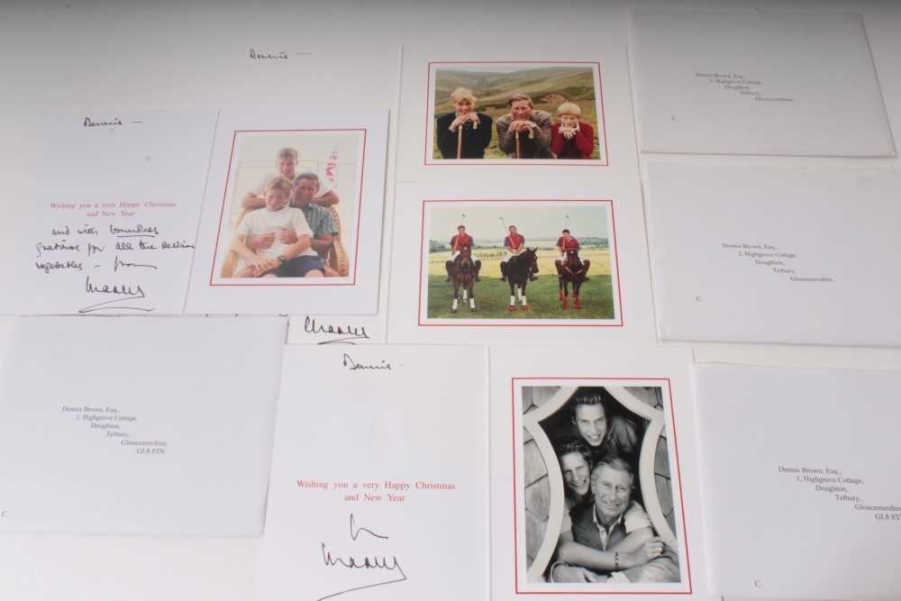 Lot 30 - HRH Prince Charles Prince of Wales – four signed and inscribed 1990s Christmas cards