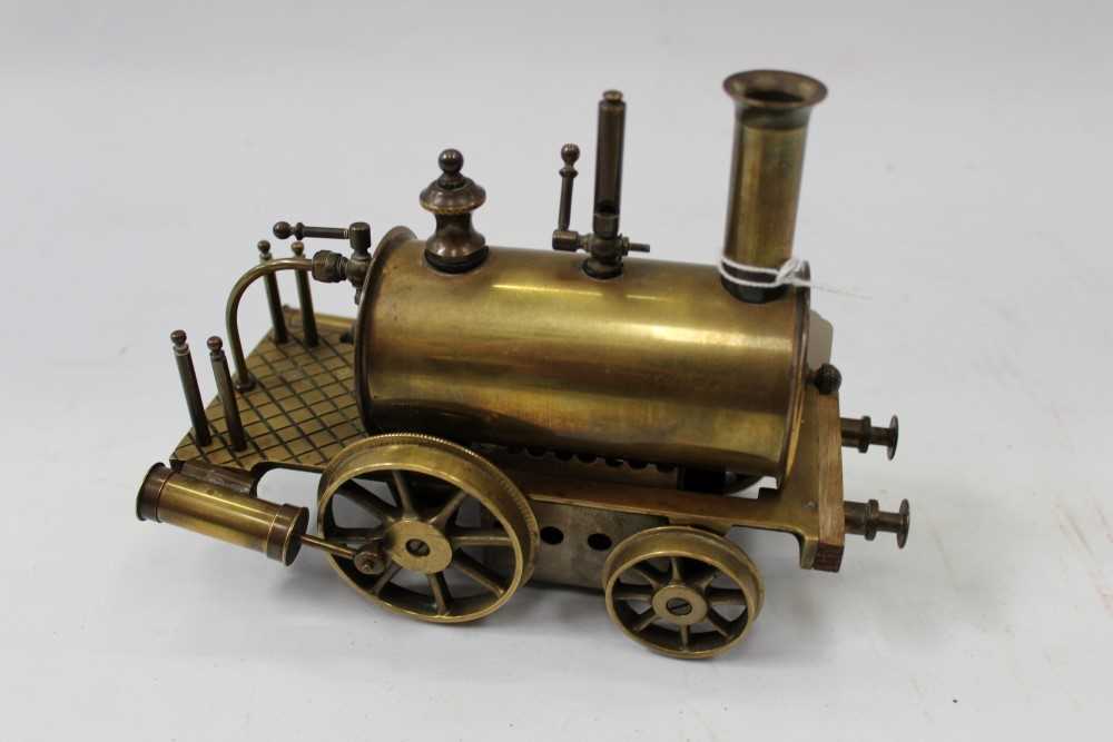 Lot 2919 - Maxwell Hemmens brass 'Birmingham Dribbler' steam engine