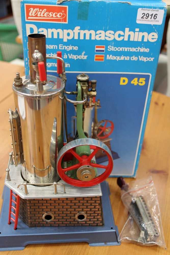 Lot 2916 - Wilesco d45 Stationary Steam Engine
