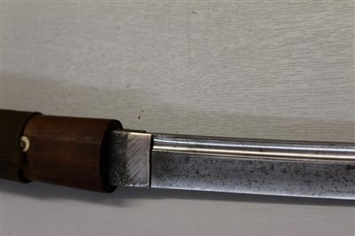 Lot 842 - Japanese katana, probably mid-17th century, carved fullered blade