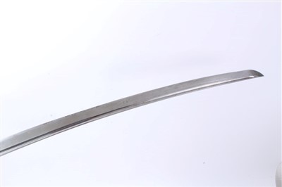 Lot 842 - Japanese katana, probably mid-17th century, carved fullered blade
