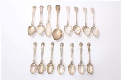 Lot 230 - Group of 19th century miscellaneous silver flatware