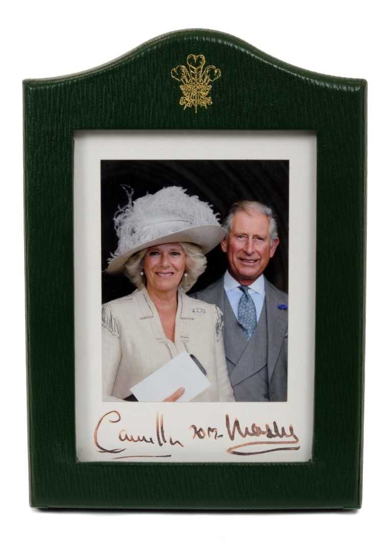 Lot 67 - TRH The Prince of Wales and The Duchess of Cornwall, signed portrait photograph of The Royal Couple