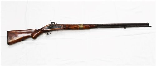 Lot 908 - 19th century percussion trade musket with