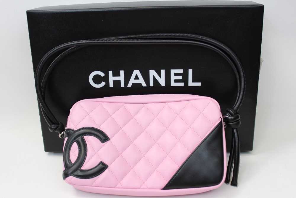 Lot 3066 - Chanel Pink Cambon Handbag.