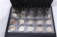 Lot 164 - G.B. mixed modern coinage – to include Britannia silver Two Pounds (x 15), Elizabeth II Five Pounds (x 27) (N.B. to include some Silver Proofs) and others (qty)