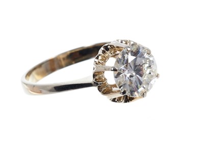 Lot 671 - Diamond single stone ring estimated to weigh approx 1.69cts