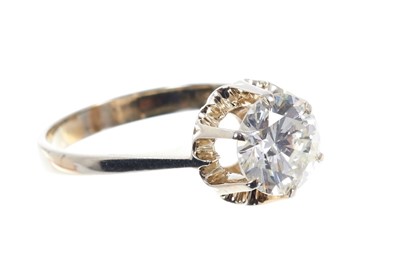 Lot 671 - Diamond single stone ring estimated to weigh approx 1.69cts