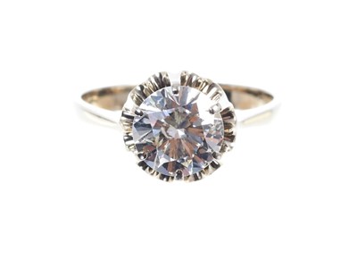 Lot 671 - Diamond single stone ring estimated to weigh approx 1.69cts