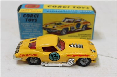 Lot 2837 - Corgi Customised Chevrolet Stingray, yellow no. 337, in original box