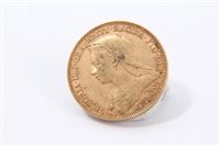 Lot 173 - G.B. gold Sovereign Victoria O.H. 1895.  GF (1 coin)