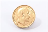 Lot 176 - G.B. gold Sovereign Edward VII 1903P.  GVF (1 coin)