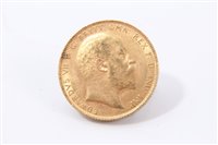 Lot 177 - G.B. gold Sovereign Edward VII 1906.  VF (1 coin)