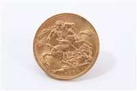 Lot 184 - G.B. gold Sovereign George V 1912.  VF (1 coin)