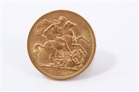 Lot 185 - G.B. gold Sovereign George V 1912.  VF (1 coin)