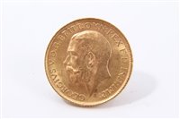 Lot 188 - G.B. gold Sovereign George V 1913.  GVF (1 coin)