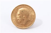 Lot 190 - G.B. gold Sovereign George V 1913.  GVF (1 coin)