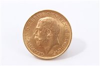 Lot 192 - G.B. gold Sovereign George V 1914.  AEF (1 coin)