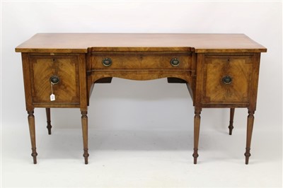 Lot 1634 - George III mahogany breakfront sideboard