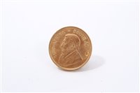 Lot 214 - South Africa – gold Krugerrand 1975 (1oz fine gold).  UNC (1 coin)