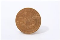 Lot 224 - United States – gold ‘Liberty’ Twenty Dollars 1851.  GVF (1 coin)