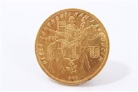 Lot 226 - Czechoslovakia – gold Five Dukatu 1932.  UNC (1 coin)