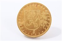 Lot 227 - Czechoslovakia – gold Five Dukatu 1933.  UNC (1 coin)