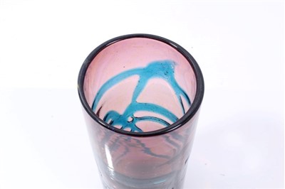 Lot 2098 - Mdina art glass cylindrical vase with random decoration