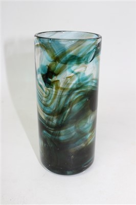Lot 2096 - Whitefriars art glass cylindrical streaky vase