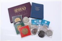 Lot 234 - G.B. mixed coinage - to include George III 1797 Twopence (N.B. edge bruises), otherwise AVF, Royal Mint Proof Set 1970