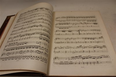 Lot 2427 - Book - 19th century bound music score Tancredi by Rossini, gilt and leather decorative binding