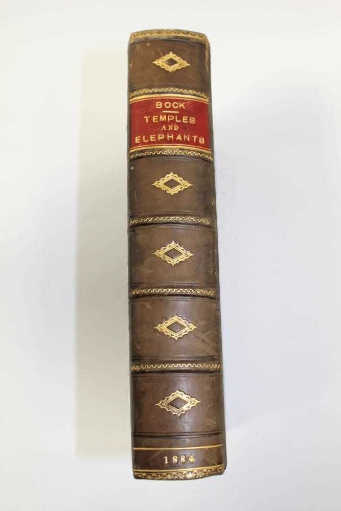 Lot 2444 - Books - Carl Bock – Temples and Elephants – Narrative of a Journey of Exploration through Upper Siam and Lao, published 1884, first edition.