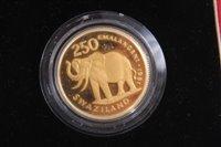 Lot 238 - Swaziland - The Royal Mint Gold Proof 250 Emalangeni 1981 - Commemorating The Diamond Jubilee of His Majesty King Sobhuza II, cased with certificate (1 coin)