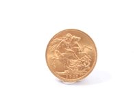 Lot 240 - G.B. gold Sovereign George V 1915.  EF