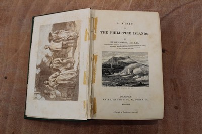 Lot 2432 - Books -John Bowring – A Visit to the Philippine Islands, published London, 1859, tooled gilt binding, together with The Kingdom and People of Siam by the same author