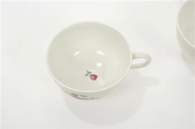 Lot 159 - Rare 18th century Dutch Den Haag porcelain part service of nine saucers and ten tea cups (19)