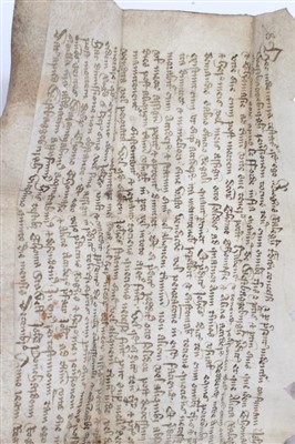 Lot 1004 - 15th century deed on vellum