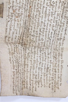 Lot 1004 - 15th century deed on vellum